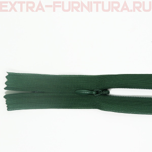 Молния потайная № 3, 50 см, цв. 272 зеленый п/э пл.9,3 гр/м