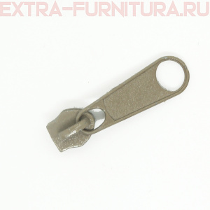 Бегунок к рулонной молнии тип 5, цв.317 серый 