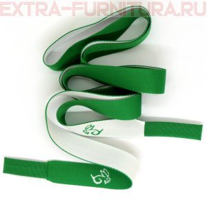 Шнурки плоские 130см, шир.19мм, Кролик, цв.зеленый