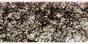 Паутинка клеевая шир.25мм, цв.черный, рул.100ярд, пл.23гр/м А