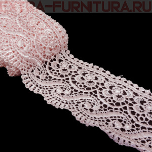 Кружево гипюр арт.TR.8GB014 шир.65мм, цв.17 розовый (уп.9м)