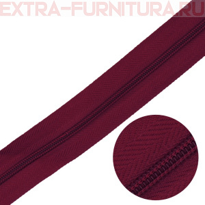 Молния рулонная спираль тип Т3, цв.178 бордо, пл.8,3 гр/м