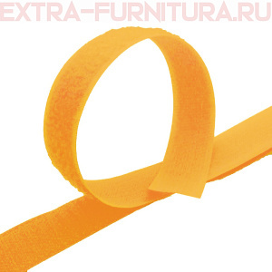 Лента контакт 25мм цв.неон-оранжевый 140 (25м)