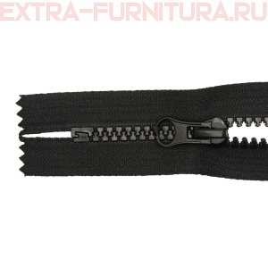Молния Трактор Т5 1 замок 18см, цв. 322 черный, н/р, бегунок груша Alyzip*