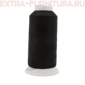 Нить текстурированная MAX 150D/1, 5000 м, цв. черный, некрученая