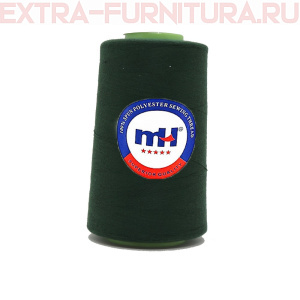Нитки МН 40/2 п/э  5000 ярдов №222 т.зеленый