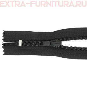 Молния спираль обувная Т7, дл.45 см, цв.322 черный