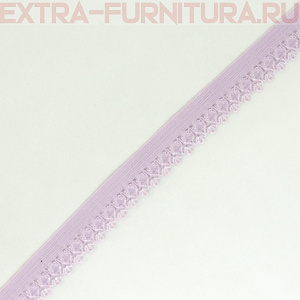 Резинка ажурная 12мм, арт.TBY-F165 цв.сиреневый (уп.100м)