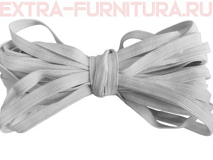 Резинка-вздержка 8 мм, белая (уп. 60*100м)