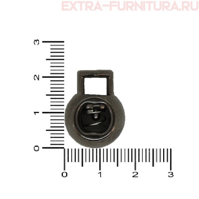 Фиксатор - шар, под металл, цв.черный никель, арт.8403