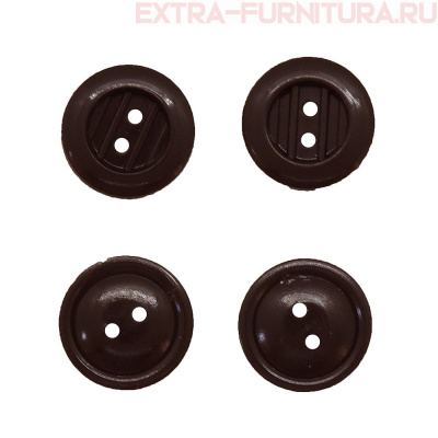Пуговицы 17/2 коричневые, ПС-3, "Решетка", упаковка 1000 шт.