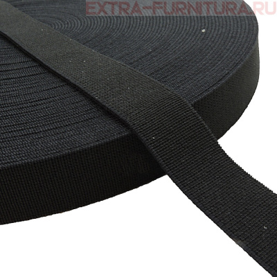 Резинка башмачная черная 20 мм (уп.25м*20уп.)