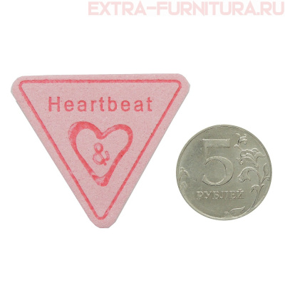 Нашивка Heartbeat цв.розовый