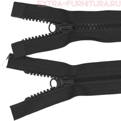 Молния Трактор Т5 2 замка 85см, цв. 322 черный, LOGO