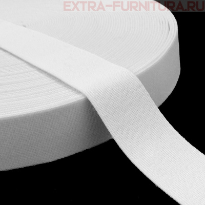 Резинка башмачная белая 30 мм (уп.25м*14уп.)