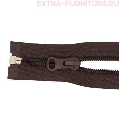 Молния Спираль разъемная дл. 90см, Т5, цв.304 коричневый LOGO