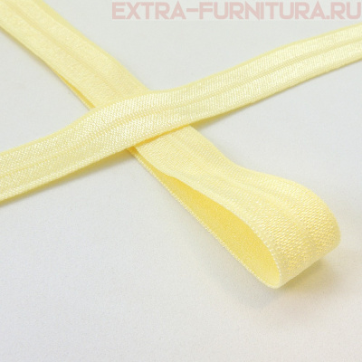 Резинка окантовочная 15мм цв.108 св. желтый, блестящая уп. 50м