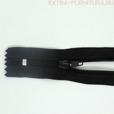 Молния Спираль н/р Т4, дл.18 см, цв. 322 черный (замок автомат)