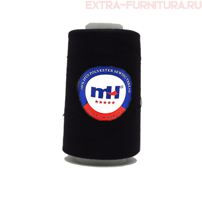 Нитки МН 40/2 п/э  5000 ярдов , цв.черный
