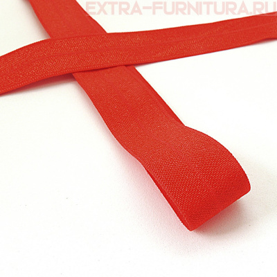 Резинка окантовочная 20мм цв.163 красный, блестящая уп. 50м