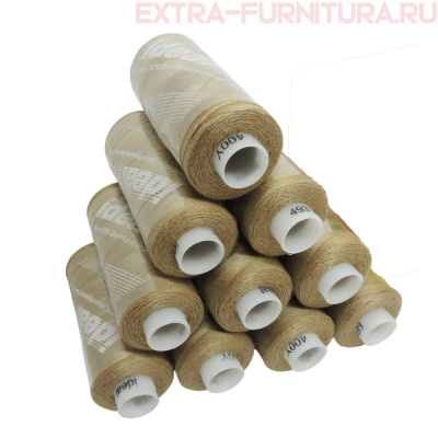 Нитки IDEAL бытовые 40/2 366м, цв.493 бежевый (уп.10шт)